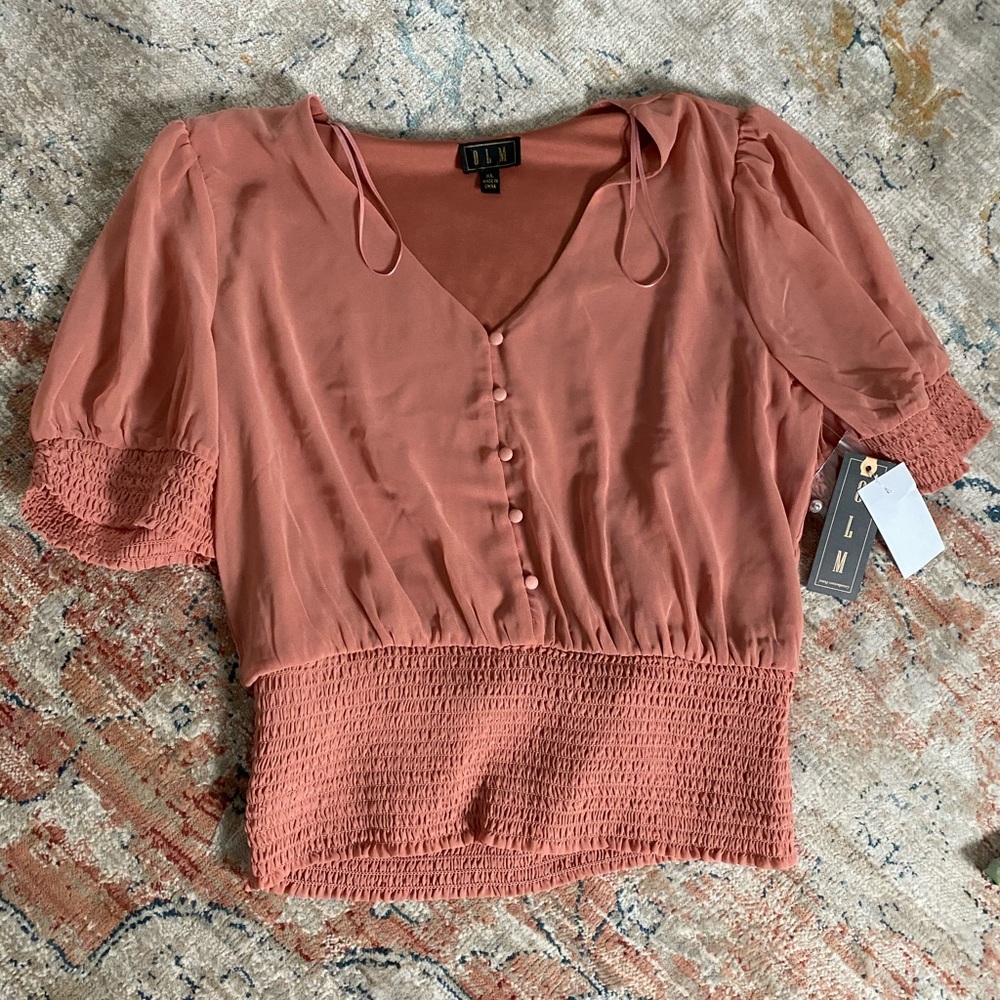 NWT Button Up Blouse